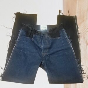 Women's Skinny Jeans - Black and Blue